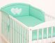 Protectores de Cuna My Sweet Baby – Hearts Mint