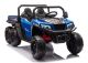 Vehículo eléctrico infantil 6 ruedas 4x4 XB-1038A Lean Cars azul, vista frontal