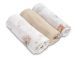 Pañales de Muselina Sensillo Grises con Ositos - Pack de 3