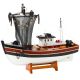 Modelo decorativo de barco pesquero con red 38x31cm