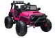 Coche eléctrico Jeep JC666 pintado en rosa