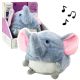 Elefante de peluche con proyector y melodías