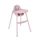 Trona 2 en 1 Oaty rosa Kikkaboo en modo trona alta vista frontal