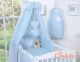 Dosel de Cuna My Sweet Baby con Corazones y Flores Azules