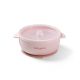 Bol de Silicona con Ventosa y Tapa Rosa Babyono - Alimentación Bebé