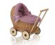 Cochecito de Muñeca My Sweet Baby de Mimbre con Ropa Rosa