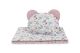 Set para Carrito Bebé Velvet Twigs Rosa – Edredón y Almohada Reversibles