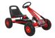 Go Kart infantil A-15 Lean Cars rojo a pedales, vista frontal