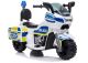 Moto eléctrica infantil de policía blanca Lean Cars TR1912, vista frontal
