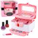 Set de Maquillaje y Uñas Infantil con Espejo