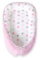 Baby Nest Double-sided Premium Cocoon For Infants Bobono- Gray-pink Stars/ Gray