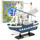 Modelo de barco pesquero Flying Lady 24x23cm