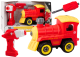 Locomotora control remoto giratoria roja