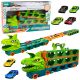 Camión de Dinosaurio con Pista de Carreras 4 en 1