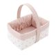Cesta Canastilla 22.5x29x29 Cm Calma Rosa - Cambrass