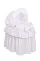 Cesta de Mimbre para Muñecas My Sweet Baby - Aurora Blanca