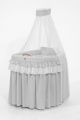 Cesta de Moisés My Sweet Baby Little Prince Gray con diseño elegante y material natural