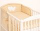 Protector de Cuna My Sweet Baby Universal Hearts Beige