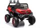 Coche eléctrico infantil Mercedes Unimog S rojo LEAN CARS vista lateral