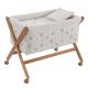 Minicuna Tijera Madera Globe Crudo/natural 55x87x74 Cm - Cambrass
