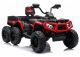 Quad ATV Eléctrico Infantil 4x4 24V Rojo Remolque