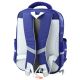 Mochila Escolar con Parches de Dinosaurios Azul Marino 39x27x15cm