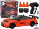 Coche Deportivo Teledirigido 1:24 Naranja con Ruedas Intercambiables