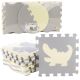 Alfombra Puzzle Educativa de Espuma EVA Beige y Gris