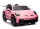 Coche eléctrico infantil Porsche GT3 Lean Cars rosa, vista frontal