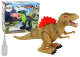Dinosaurio que Echa Fuego con Luces y Batería Marrón