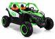 Buggy eléctrico infantil 4x4 KKL-808 24V verde LEAN CARS vista tres cuartos
