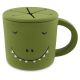 Taza porta snacks de silicona Trixie - Mr. Dino para bebés