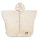 Poncho de coche para niños Sensillo en beige con suave tejido de peluche.