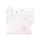Juego de cama bordado Kikkaboo 2 piezas EU Style 60/120 Rosa