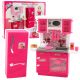 Set de Cocina y Refrigerador para Muñecas Rosa
