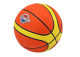 Balón de Baloncesto Naranja y Amarillo Tamaño 7