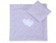 Pram Bedding Set With Duvet And Pillow 2pcs - Hearts Pink Flowers