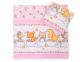 Juego de Cama para Bebé My Sweet Baby - Animales del Bosque Rosa