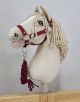 Halter A3 y Tether para Hobby Horse My Sweet Baby - Burdeos