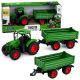 Tractor Agrícola Infantil con Remolque y Ruedas de Goma