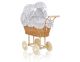 Cochecito de Muñecas My Sweet Baby con Ropa de Cama Gris Natural