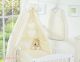 Dosel de Cuna My Sweet Baby con Corazones Colgantes Crema