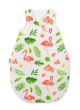 Cotton Sleeping Bag For Children, Size M, 3-12 Months, Tog 2.5, All-season - Coral Flamingos