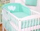Juego de Cuna 2 Piezas My Sweet Baby - Corazones Colgantes Mint