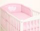 Protector de Cuna My Sweet Baby - Corazón en Rosa