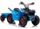Quad Bike Azul Eléctrico con Remolque XMX630T