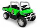 Coche eléctrico infantil Lean Cars GTS2299-H 24V 4x4 verde, vista frontal todoterreno
