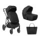 Carrito de bebé 2en1 Thea Negro Kikkaboo - Versatilidad y Estilo