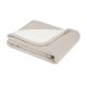 Manta de punto de algodón sherpa Kikkaboo Dream Big Beige