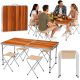 Set Mesa Camping Plegable 4 Taburetes con Maletín